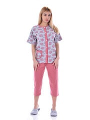 Пижама Pidzaama house на пуговицах, коричневая цена и информация | Женские пижамы, ночнушки | pigu.lt