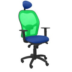 Ofiso kėdė su atrama galvai Jorquera Piqueras y Crespo ALI229C, mėlyna kaina ir informacija | Biuro kėdės | pigu.lt