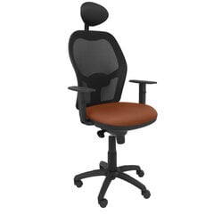 Ofiso kėdė su atrama galvai Jorquera Piqueras y Crespo ALI363C, ruda kaina ir informacija | Biuro kėdės | pigu.lt