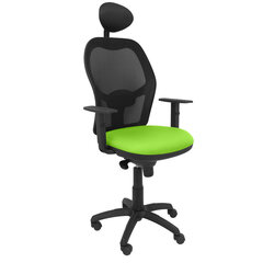 Ofiso kėdė su atrama galvai Jorquera Piqueras y Crespo BALI22C, žalia kaina ir informacija | Biuro kėdės | pigu.lt