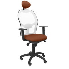 Ofiso kėdė su atrama galvai Jorquera Piqueras y Crespo ALI363C, ruda kaina ir informacija | Biuro kėdės | pigu.lt