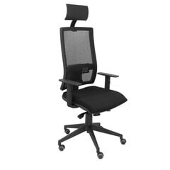 Ofiso kėdė su atrama galvai Horna bali Piqueras y Crespo BALI840, juoda kaina ir informacija | Biuro kėdės | pigu.lt