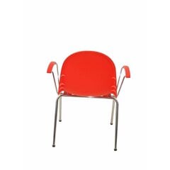 Biuro kėdė, oranžinė, 4 vnt. kaina ir informacija | Biuro kėdės | pigu.lt