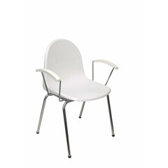 Офисный стул, белый, 4 шт. цена и информация | Офисные кресла | pigu.lt