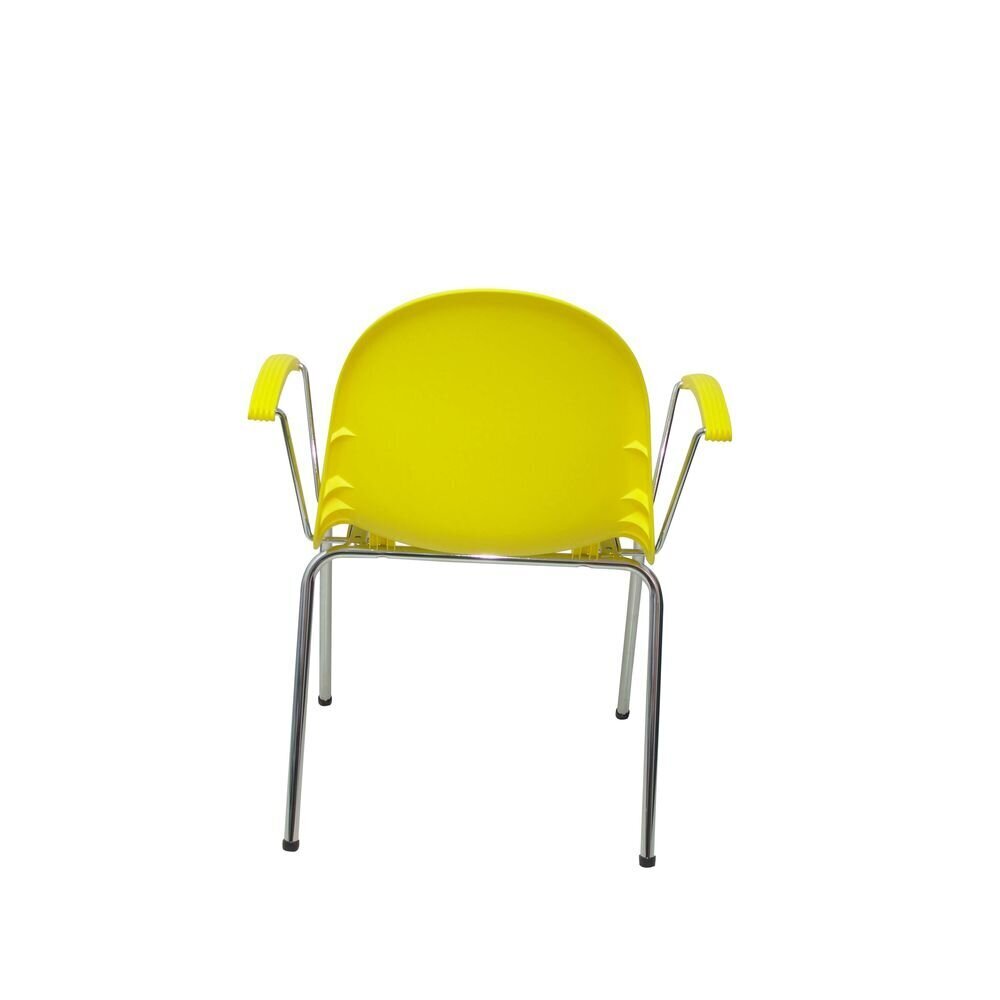 Biuro kėdė, geltona, 4 vnt. kaina ir informacija | Biuro kėdės | pigu.lt
