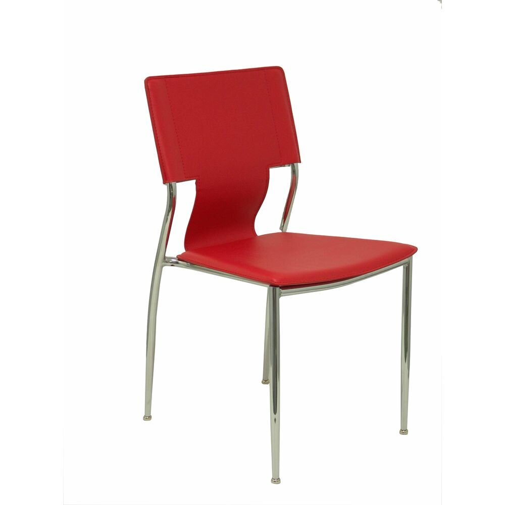Biuro kėdė, raudona, 4 vnt. kaina ir informacija | Biuro kėdės | pigu.lt