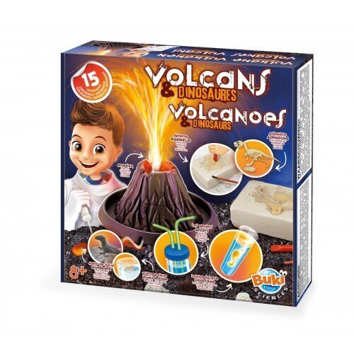 Eksperimentų rinkinys vulkanai ir dinozaurai, 8 m.+ цена и информация | Lavinamieji žaislai | pigu.lt
