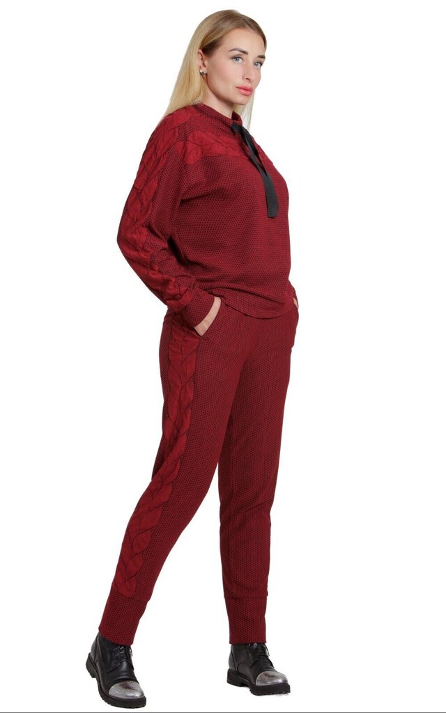 Moteriškas kostiumas su gobtuvu Z-21503 / 1FD + Z-21103 / 1FD, raudonos spalvos kaina ir informacija | Kostiumėliai moterims | pigu.lt