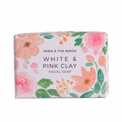 Брусок натурального мыла White & Pink Clay Vera & The Birds (100 g) цена и информация | Мыло | pigu.lt