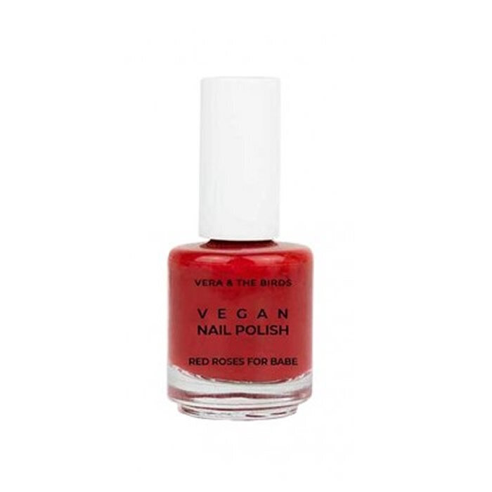 Nagų lakas Vegan Nail Polish Vera & The Birds Red Roses for Babe, 14 ml kaina ir informacija | Nagų lakai, stiprintojai | pigu.lt