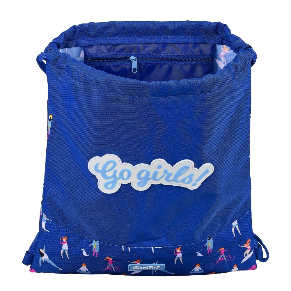 Sportinis krepšys su virvutėmis Go Girls BlackFit8 kaina ir informacija | Kuprinės mokyklai, sportiniai maišeliai | pigu.lt