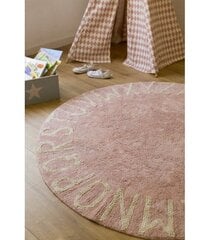 Skalbiamas medvilninis kilimas Round ABC Vintage Nude-Natural Ø150cm kaina ir informacija | Kilimai | pigu.lt