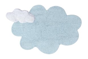 Стираемый хлопковый ковер Puffy Dream Blue 110x170cм цена и информация | Ковры | pigu.lt