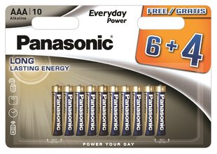 „Panasonic Everyday Power“ baterija LR03EPS/10BW (6+4) kaina ir informacija | Elementai | pigu.lt