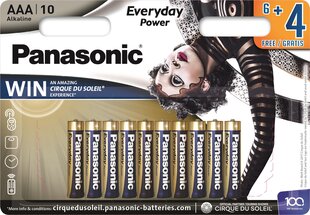 „Panasonic Everyday Power“ baterija LR03EPS/10BW (6+4) kaina ir informacija | Elementai | pigu.lt