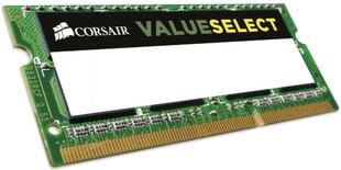 Corsair DDR3L SODIMM 8GB 1600MHz CL11 (CMSO8GX3M1C1600C11) цена и информация | Оперативная память (RAM) | pigu.lt