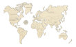 Medinis Wooden city pasaulio žemėlapis, M dydis kaina ir informacija | Žemėlapiai | pigu.lt
