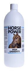 Regeneruojantis kremas gyvūnams Horse Power MSM Liniment, 1000 ml kaina ir informacija | Priežiūros priemonės gyvūnams | pigu.lt