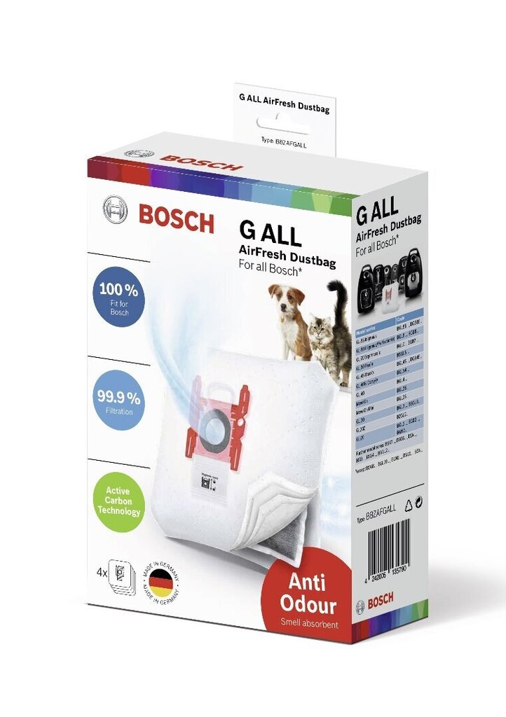 Bosch BBZAFGALL цена и информация | Dulkių siurblių priedai | pigu.lt