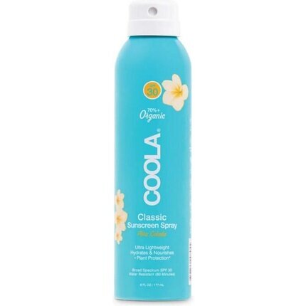 Purškalas nuo saulės Coola Classic Piña Colada SPF 30, 177 ml kaina ir informacija | Kremai nuo saulės | pigu.lt