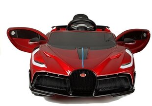 Электрический спортивный автомобиль Bugatti Divo, окрашенный, красный цена и информация | Электромобили для детей | pigu.lt