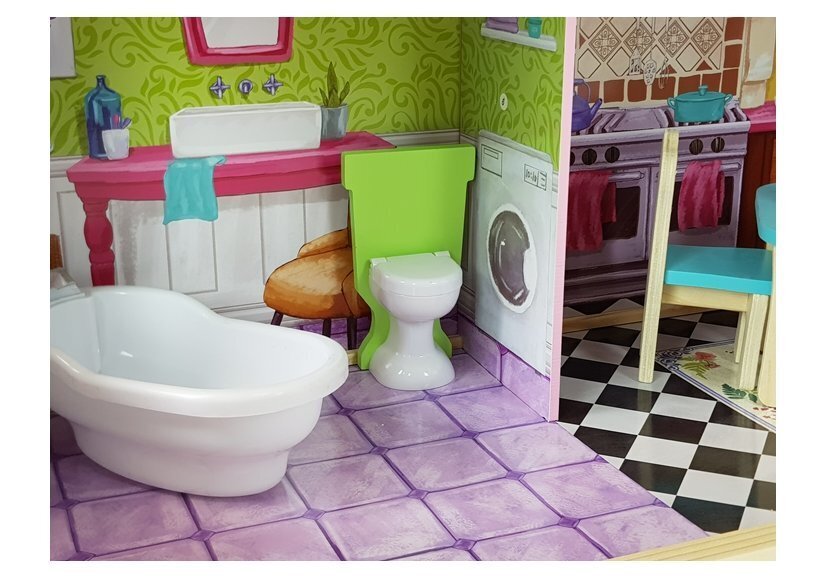 Medinis lėlių namas Stella Lean toys kaina ir informacija | Žaislai mergaitėms | pigu.lt