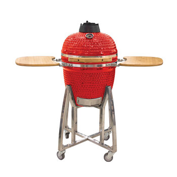 Keraminė kepsninė Kamado Nordgarden 18" 45 cm, raudona kaina ir informacija | Kepsninės, griliai | pigu.lt