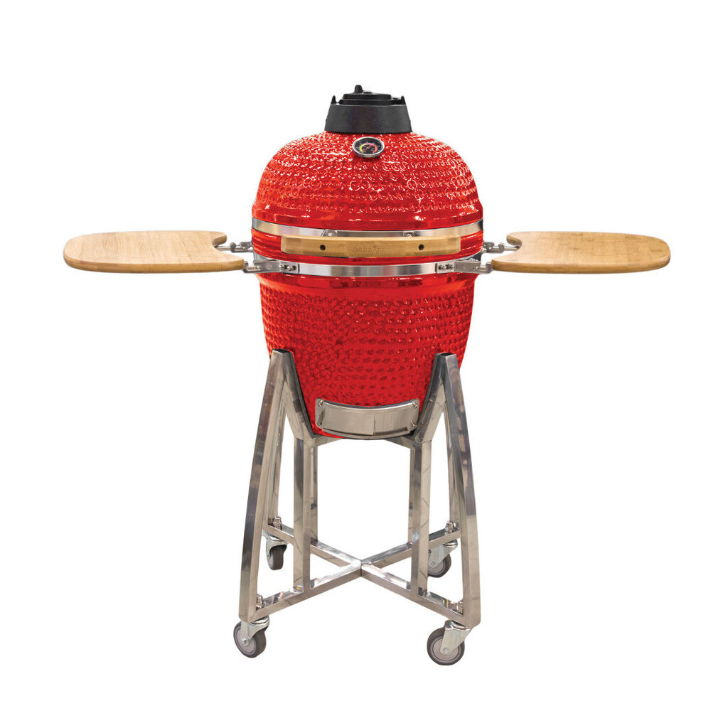 Keraminė kepsninė Kamado Nordgarden 18" 45 cm, raudona цена и информация | Kepsninės, griliai | pigu.lt