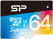 Atminties kortelė Silicon Power microSDXC 64GB Superior Pro Color U3 + adapteris kaina ir informacija | Atminties kortelės fotoaparatams, kameroms | pigu.lt