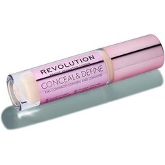 Skysta maskuojamoji priemonė Makeup Revolution London Conceal & Define 4 g, C6, C6 kaina ir informacija | Makiažo pagrindai, pudros | pigu.lt