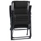 Sulankstoma terasos kėdė, juodos spalvos kaina ir informacija | Gultai | pigu.lt