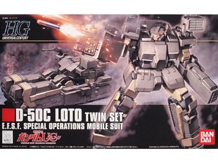 Конструктор пластиковый Bandai - HGUC Gundam Unicorn D-50C Loto Twin Set E.F.S.F. Special Operations Mobile Suit, 1/144, 59162 цена и информация | Конструкторы и кубики | pigu.lt