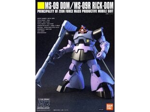 Bandai - HGUC MS-09 Dom / MS-09R Rick-Dom Principality of Zeon Force Mass Productive Mobile Suit, 1/144, 55877 цена и информация | Конструкторы и кубики | pigu.lt