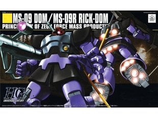 Bandai - HGUC MS-09 Dom / MS-09R Rick-Dom Principality of Zeon Force Mass Productive Mobile Suit, 1/144, 55877 цена и информация | Конструкторы и кубики | pigu.lt