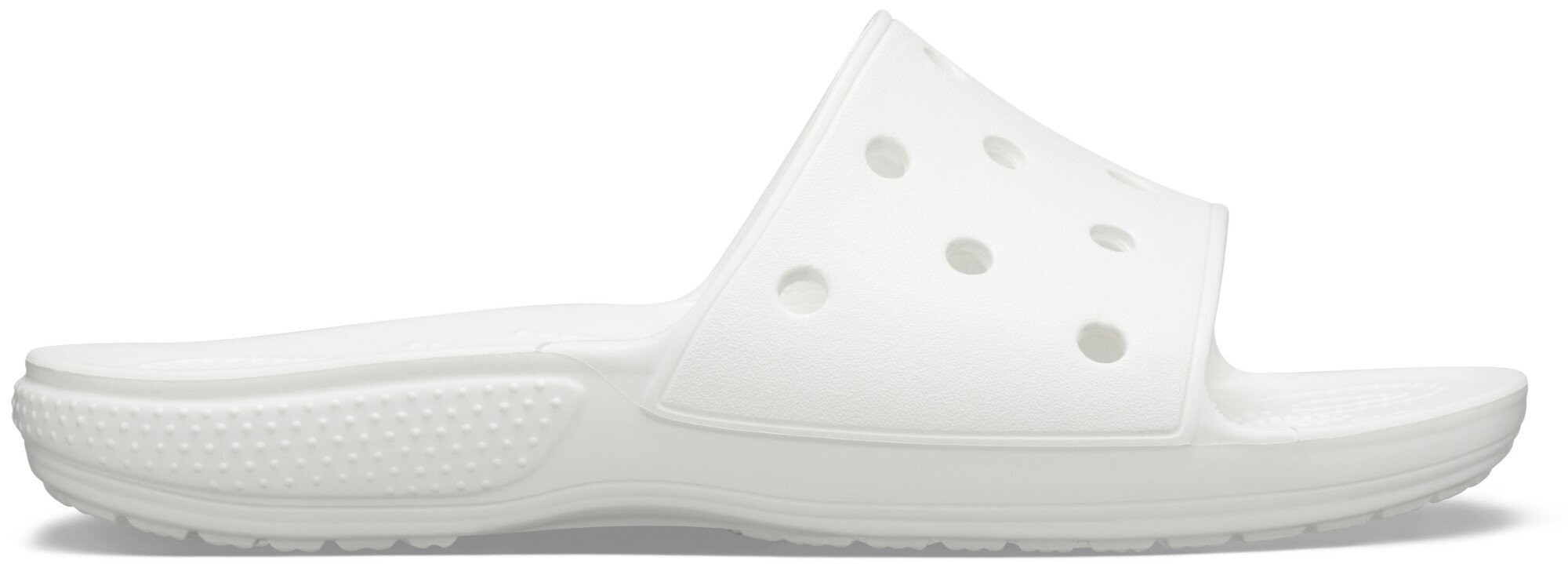 Crocs moteriškos šlepetės Classic Slide W 206121 100, baltos kaina ir informacija | Šlepetės moterims | pigu.lt