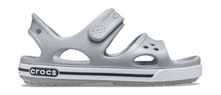 Crocs ™ vaikiški laisvalaikio bateliai Vaikiški Crocband II sandalai PS, pilki 891163094 kaina ir informacija | Basutės vaikams | pigu.lt