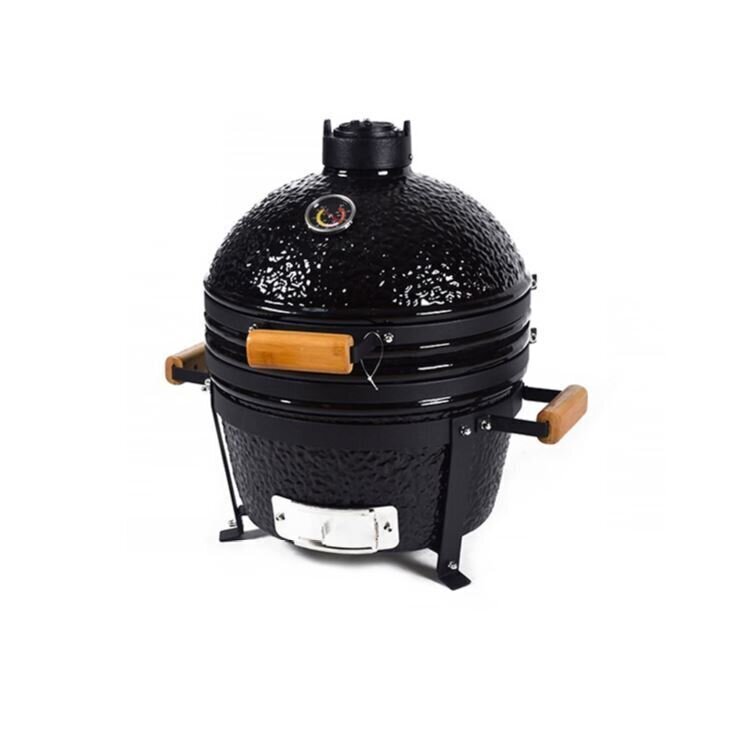 Keraminė kepsninė Kamado Nordgarden 16" 40 cm, juoda kaina ir informacija | Kepsninės, griliai | pigu.lt