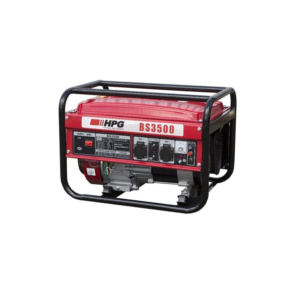 HPG generatorius su 220 V benzininiu varikliu BS3500 kaina ir informacija | Elektros generatoriai | pigu.lt