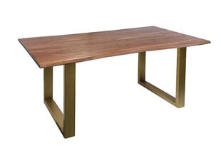 Обеденный стол Tische, 85x160, латунь цена и информация | Кухонные и обеденные столы | pigu.lt