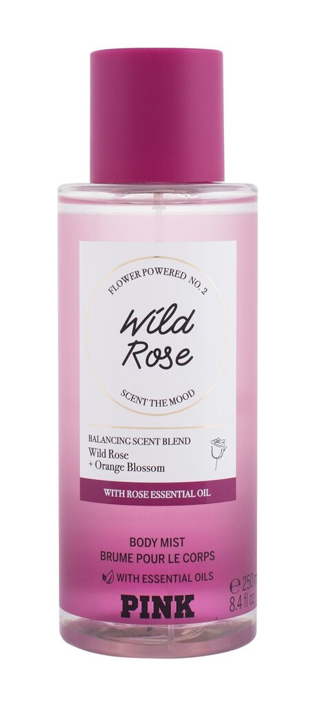 Parfumuota kūno dulksna Pink Wild Rose 250 ml kaina ir informacija | Parfumuota kosmetika moterims | pigu.lt