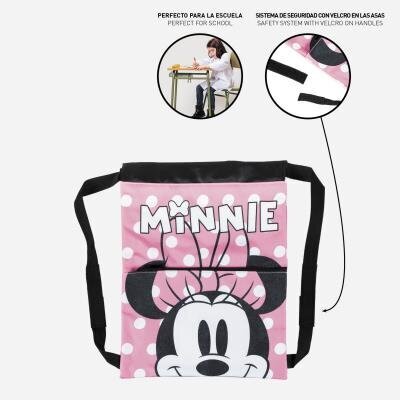 Vaikiška kuprinė Minnie Mouse, rožinė (27 x 33 x 1 cm) kaina ir informacija | Aksesuarai vaikams | pigu.lt