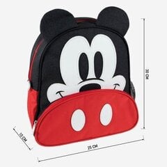 Школьная сумка Mickey Mouse, красная, 25,5 x 30 x 10 см цена и информация | Школьные рюкзаки, спортивные сумки | pigu.lt