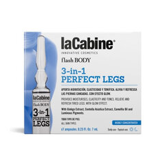 Ampulės kojoms La Cabine 3 In 1 Perfect Legs Ampoules, 7x7ml kaina ir informacija | Kūno kremai, losjonai | pigu.lt