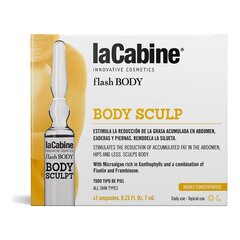 Ampulės Flash Body laCabine Body Sculpt 7 x 7 ml kaina ir informacija | Kūno kremai, losjonai | pigu.lt