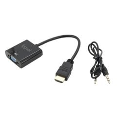 Кабель HDMI iggual IGG317303 WUXGA, чёрный цена и информация | Адаптеры, USB-разветвители | pigu.lt