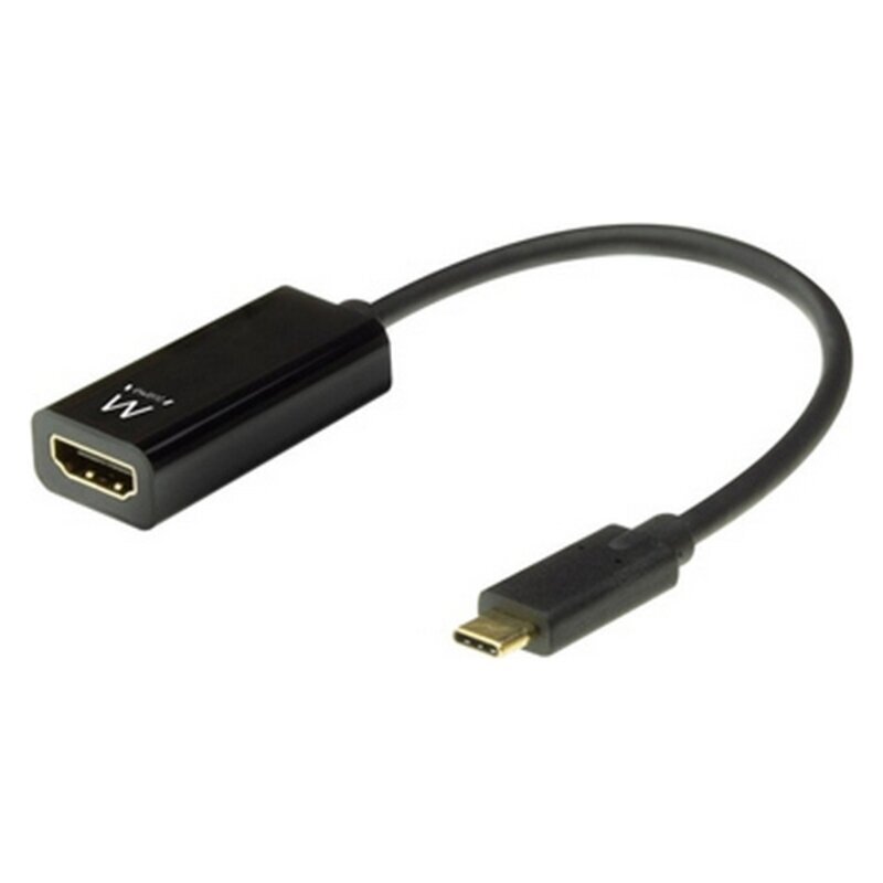 Usb C Hhdmi adapteris Ewent 4k Ultra HD juoda kaina ir informacija | Kabeliai ir laidai | pigu.lt