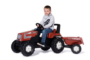 Traktorius ''Rolly Toys '' su pedalais ir priekaba "Farmtrac Fiat Centenario" kaina ir informacija | Žaislai berniukams | pigu.lt