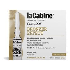 Ампулы Flash Body laCabine Body Bronzer Effect 7 x 7 мл цена и информация | Кремы для автозагара | pigu.lt