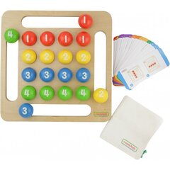 Красочная игра с деревянными шариками для детей Masterkidz цена и информация | Развивающие игрушки | pigu.lt