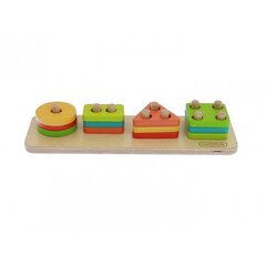 Игра цветные деревянные кубики цена и информация | Развивающие игрушки | pigu.lt
